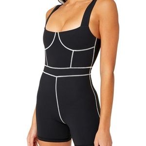 WeWoreWhat Corset Unitard/Jumpsuit in Black